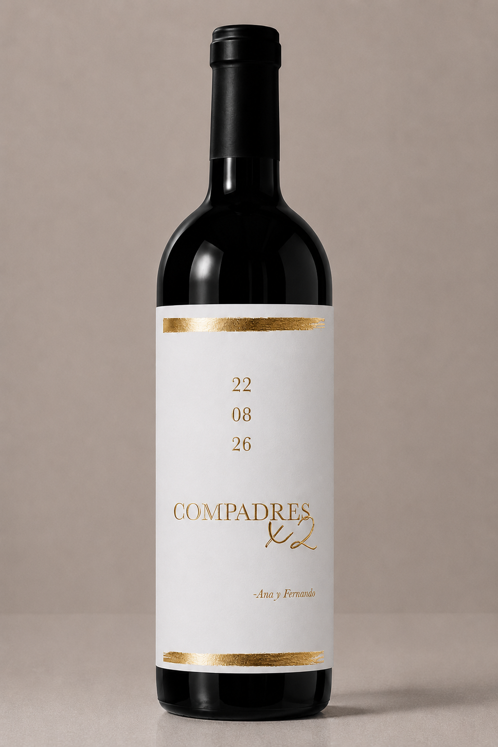 Etiqueta de vino personalizado