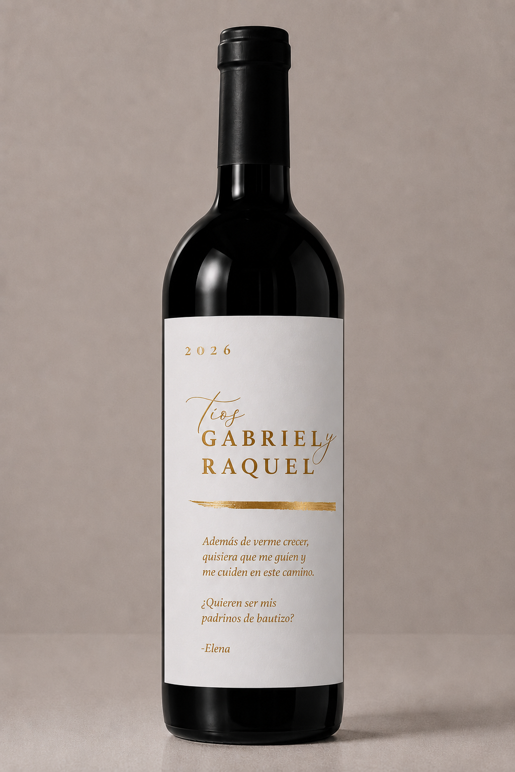 Etiqueta de vino personalizado