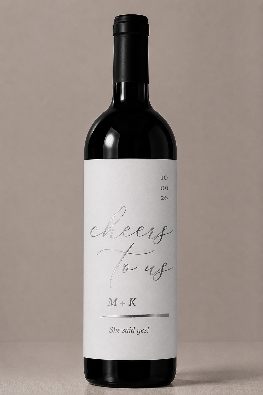 Etiqueta de vino personalizado
