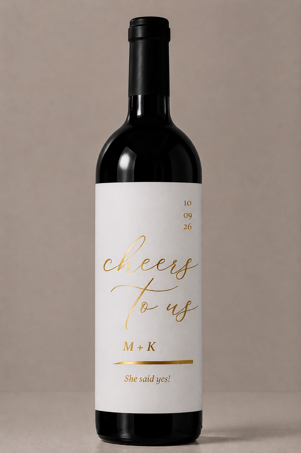 Etiqueta de vino personalizado