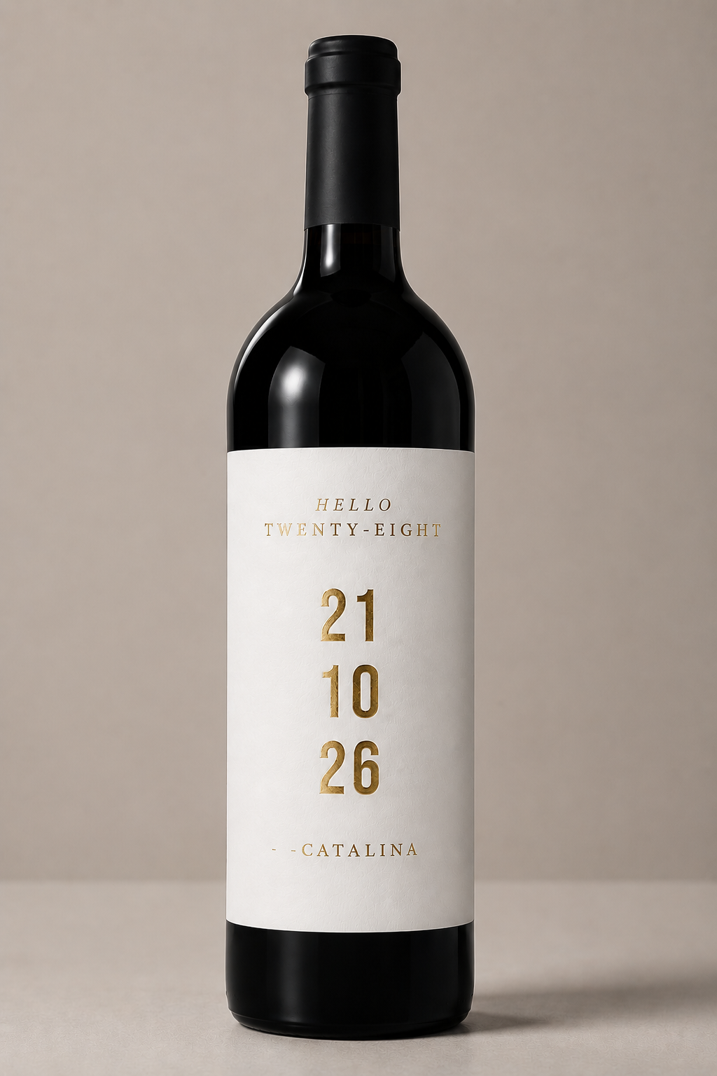 Etiqueta de vino personalizado