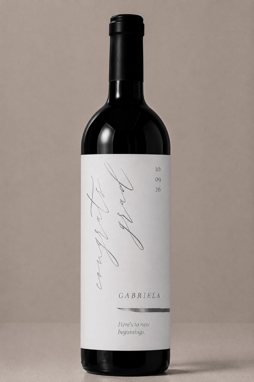 Etiqueta de vino personalizado