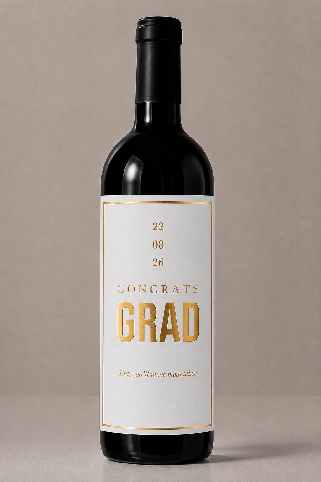 Etiqueta de vino personalizado