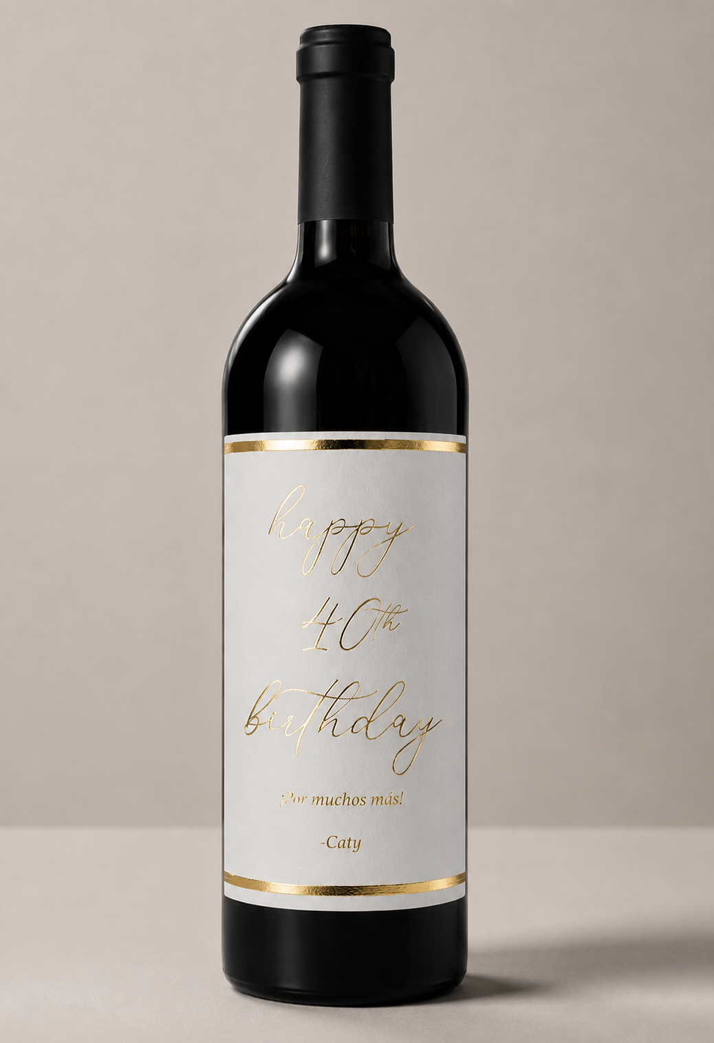 Etiqueta Premium de Vino Personalizada