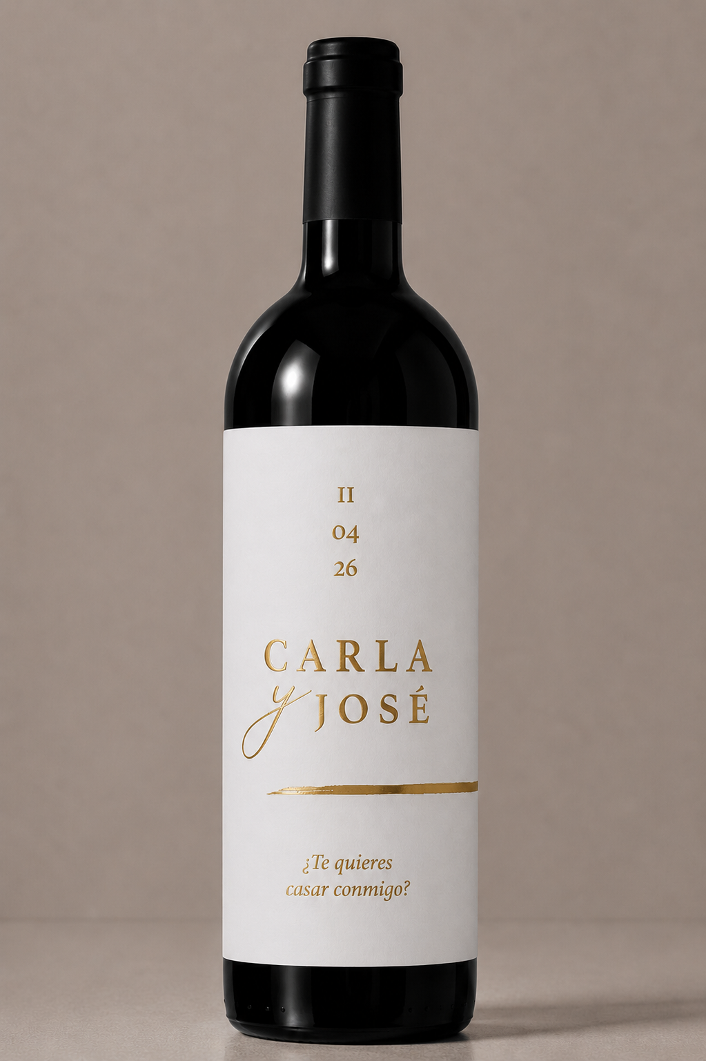 Etiqueta de vino personalizado
