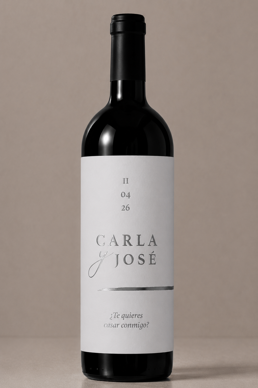 Etiqueta de vino personalizado
