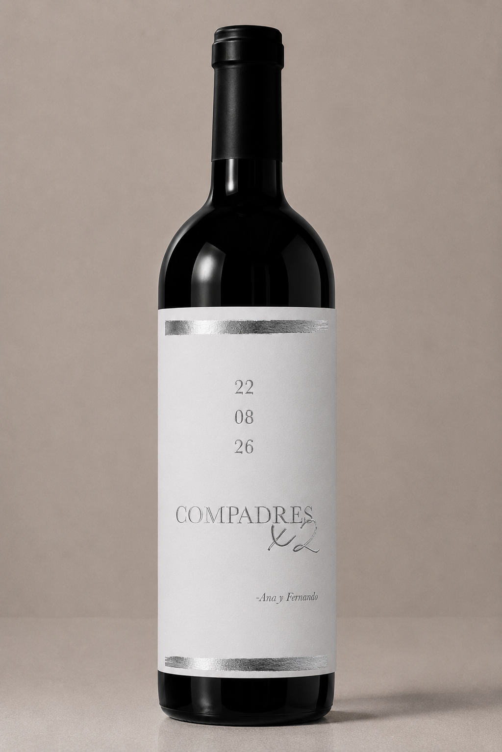 Etiqueta de vino personalizado