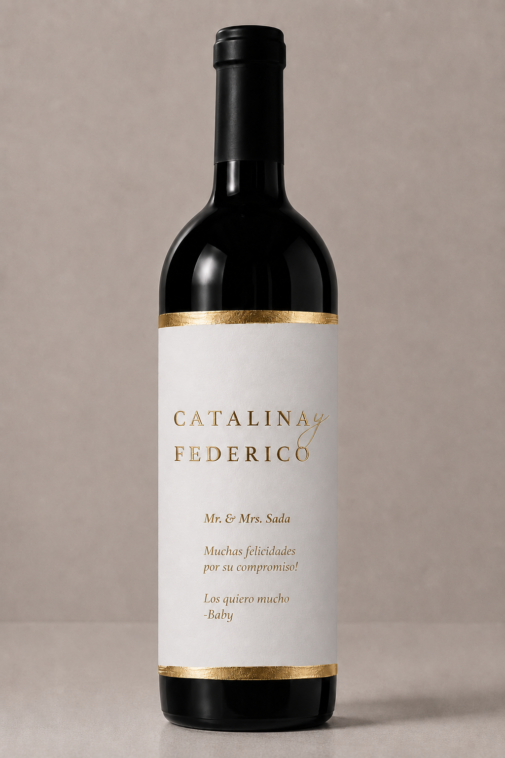 Etiqueta de vino personalizado