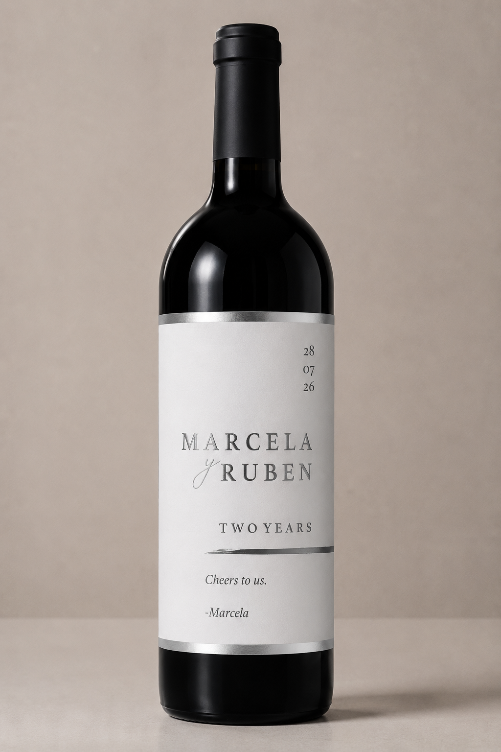 Etiqueta de vino personalizado
