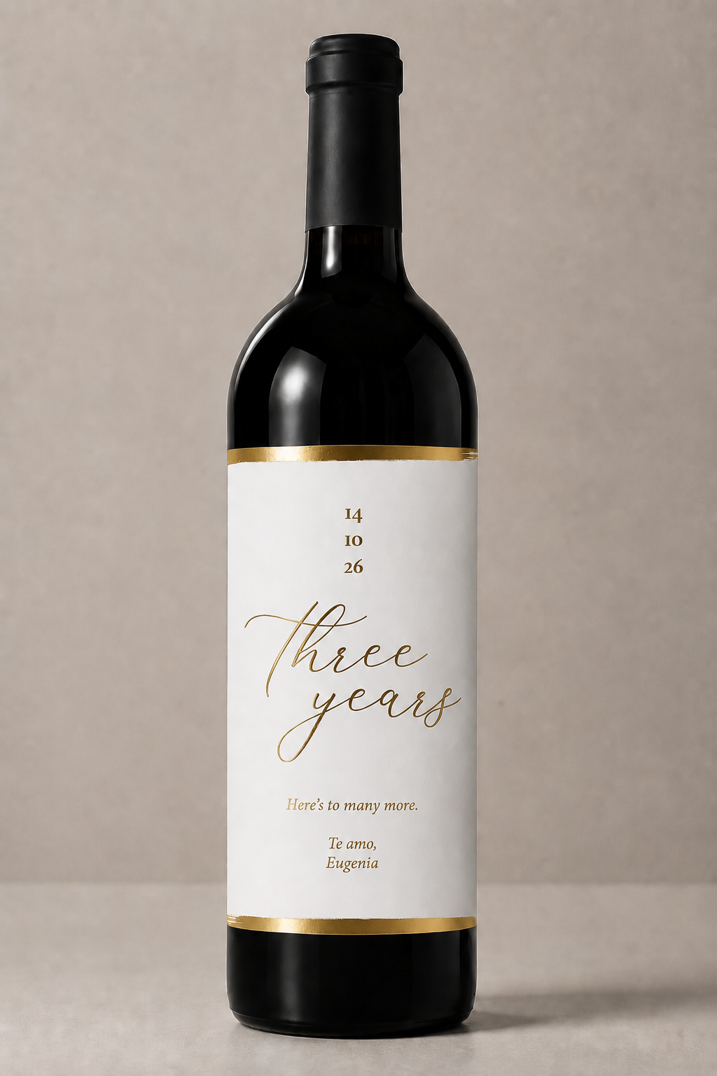 Etiqueta de vino personalizado
