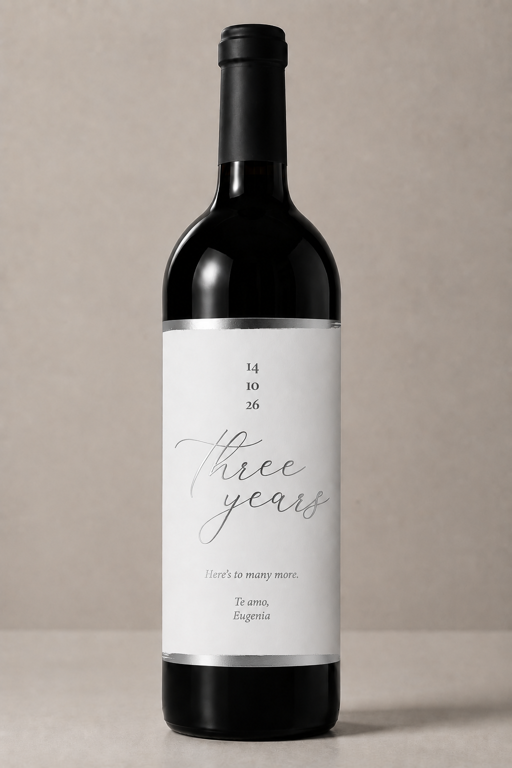 Etiqueta de vino personalizado