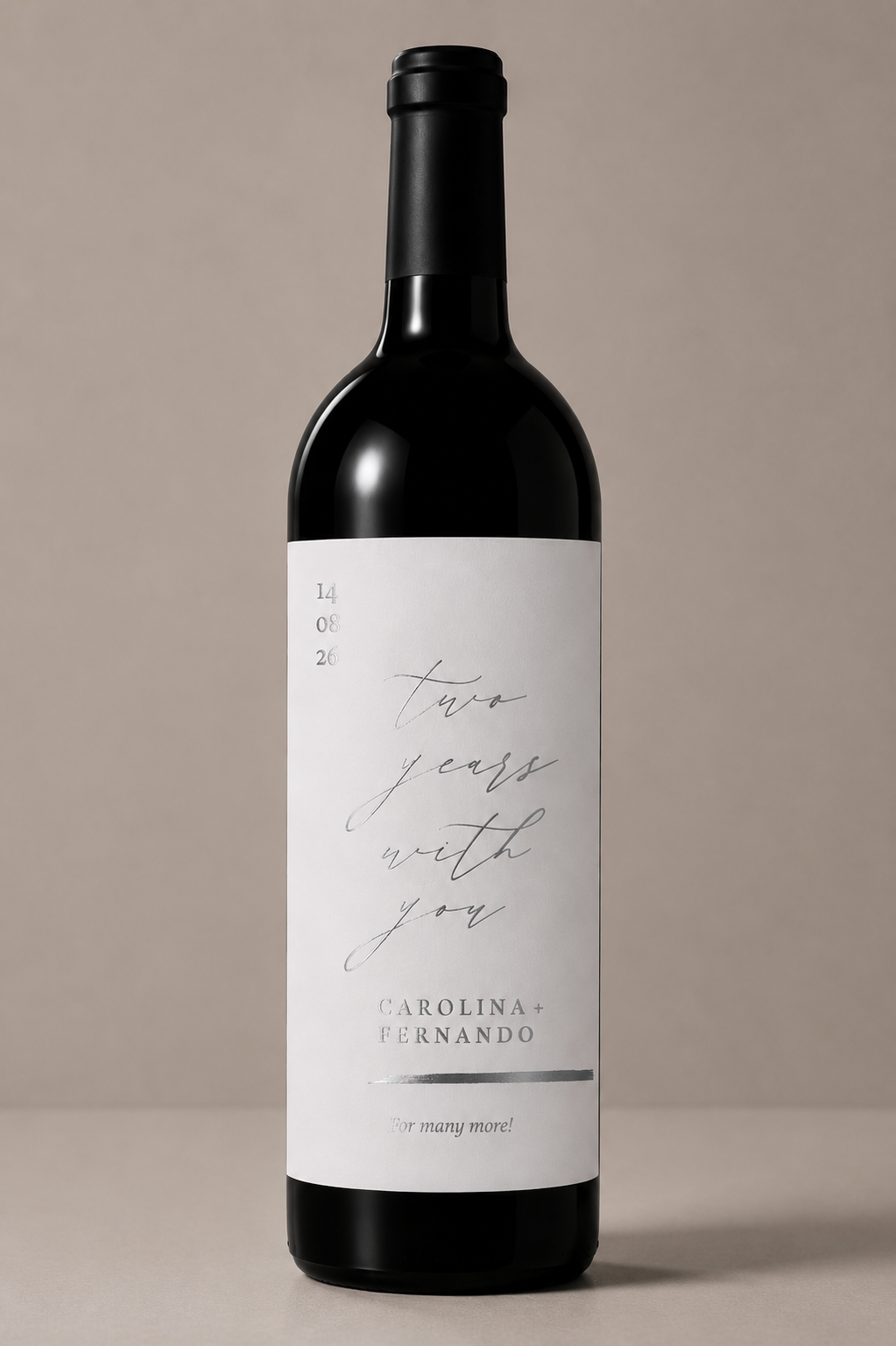 Etiqueta de vino personalizado