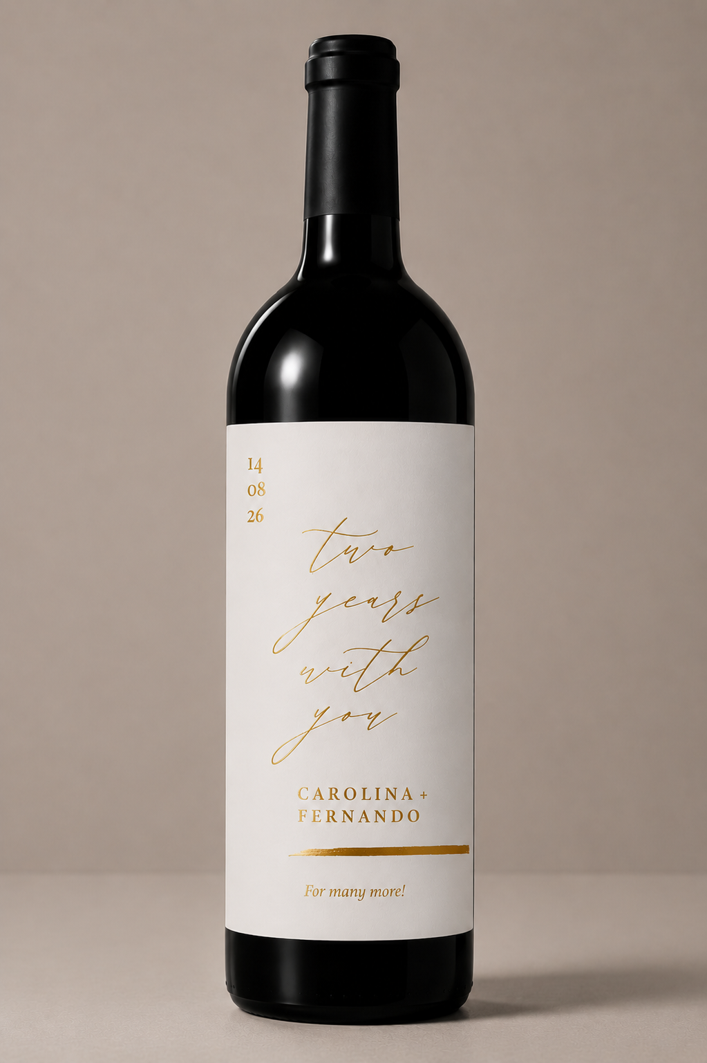 Etiqueta de vino personalizado