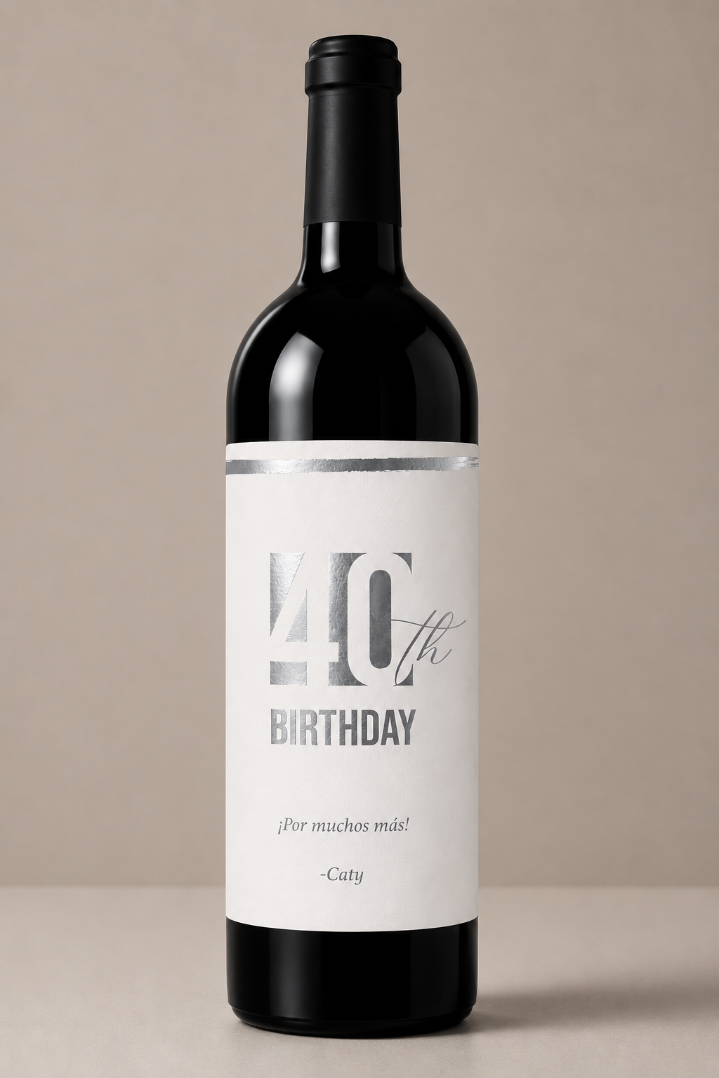 Etiqueta de vino personalizado