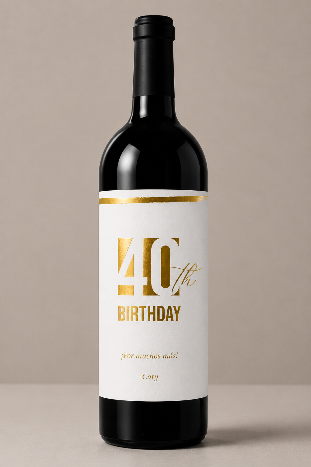Etiqueta de vino personalizado