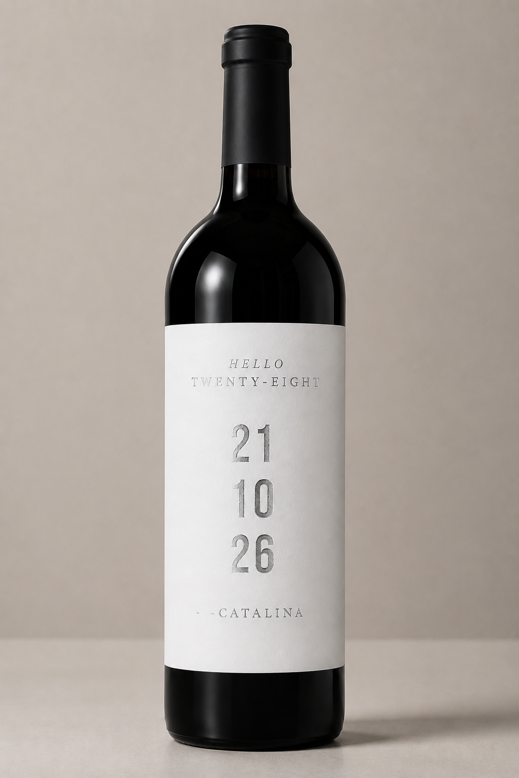 Etiqueta de vino personalizado