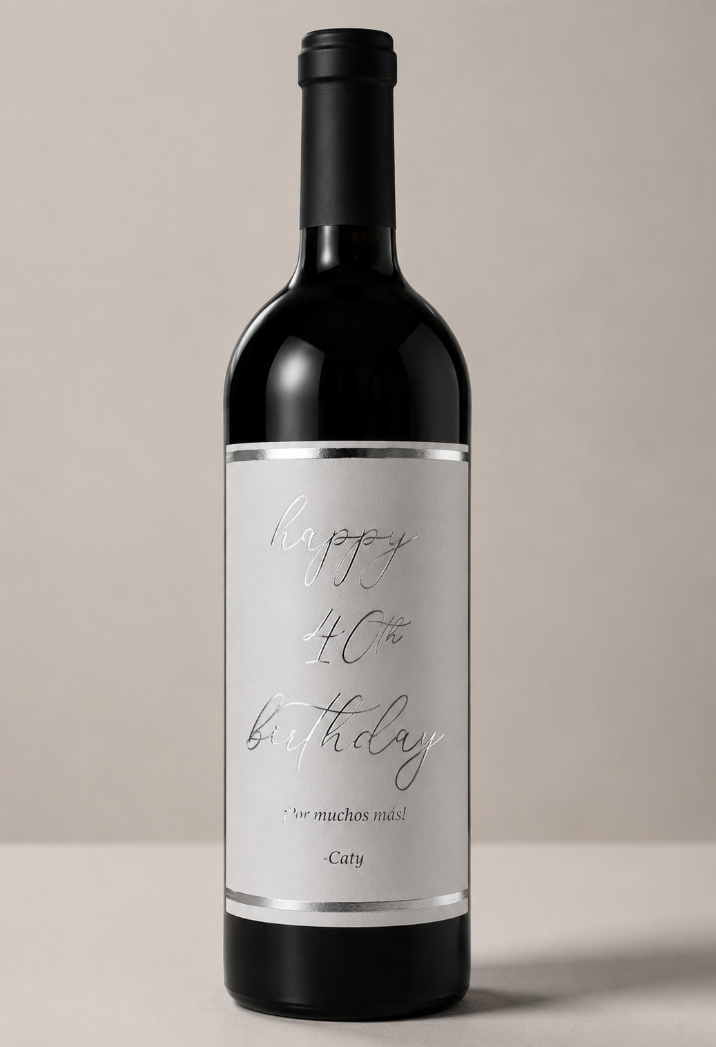 Etiqueta de vino personalizado