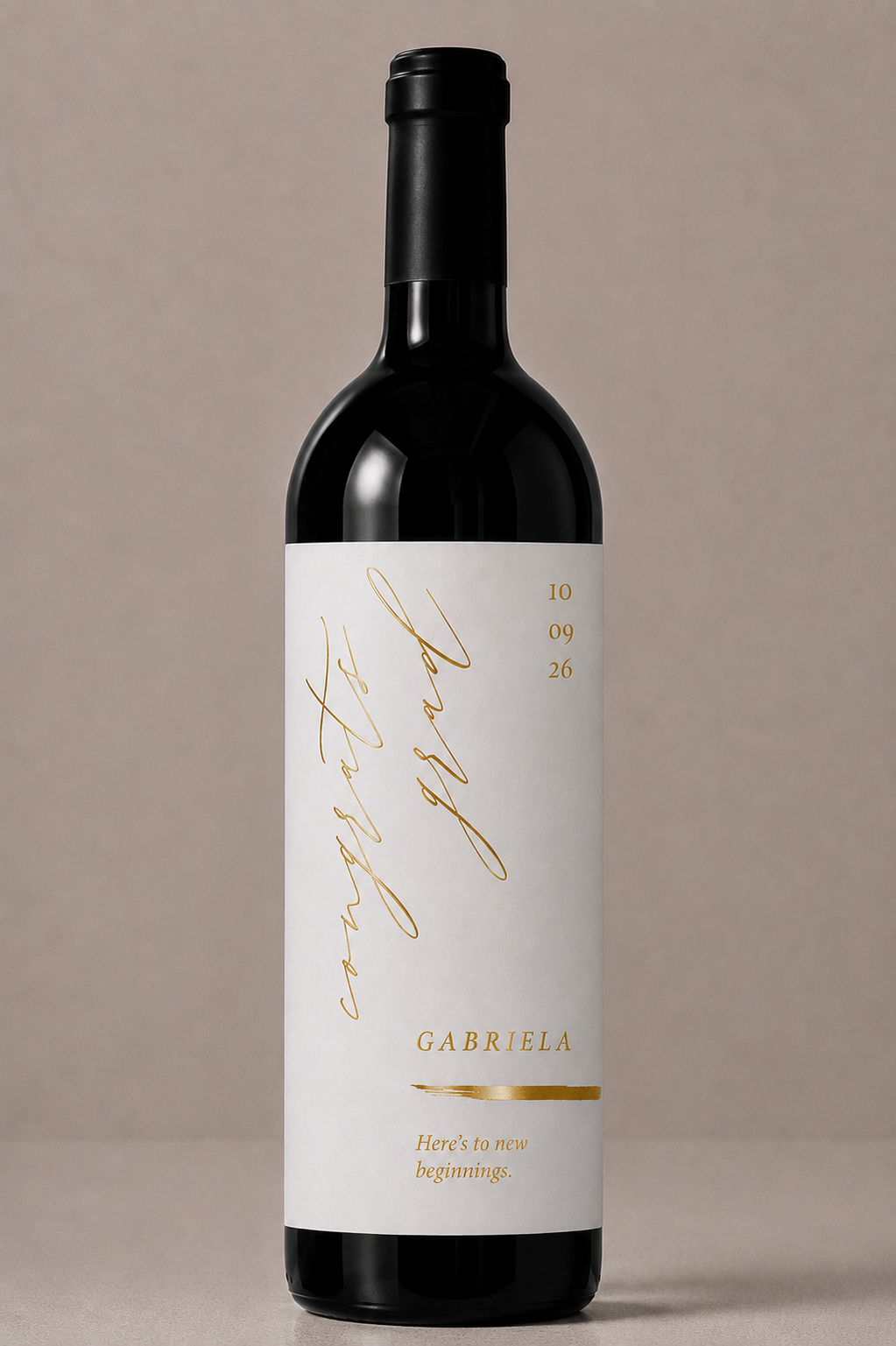 Etiqueta de vino personalizado