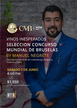 Cata Vinos Inesperados Selección Concurso Mundial de Bruselas con Somm Manu Negrete