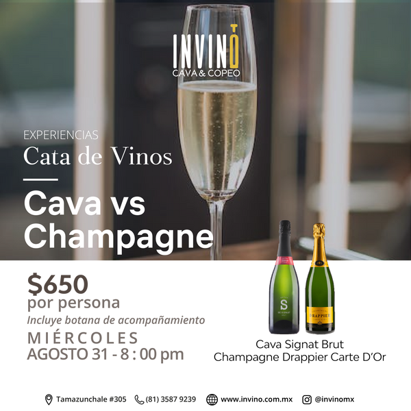 Cata de Vino: Cava vs Champagne