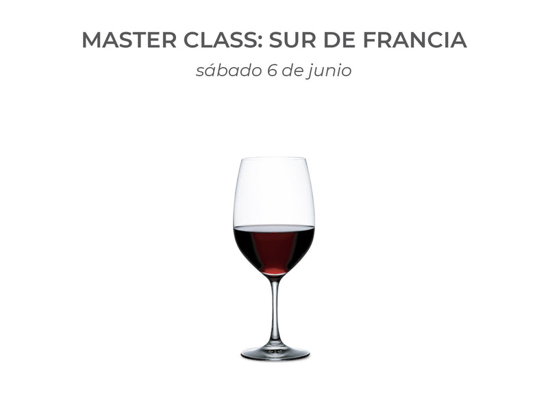 MasterClass - Sur de Francia: Vino Tinto + Vino Rosado (COPAS)